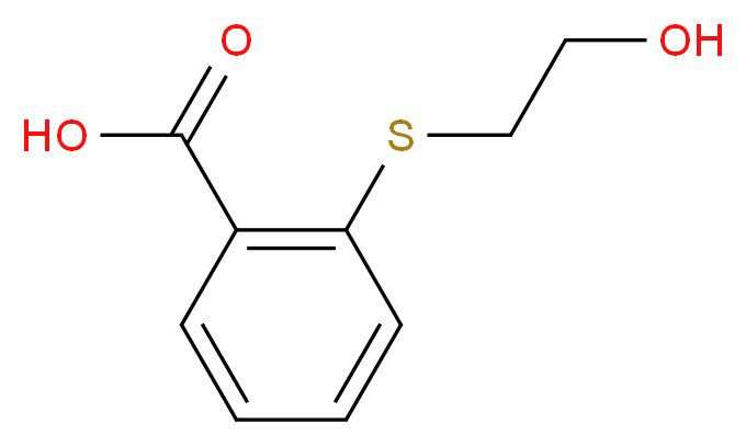 2-[(2-hydroxyethyl)sulfanyl]benzoic acid_分子结构_CAS_58980-52-2