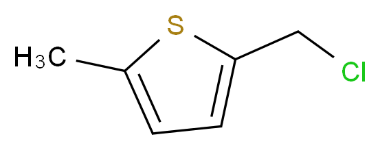 2-(chloromethyl)-5-methylthiophene_分子结构_CAS_34776-73-3