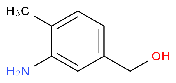 (3-amino-4-methylphenyl)methanol_分子结构_CAS_)