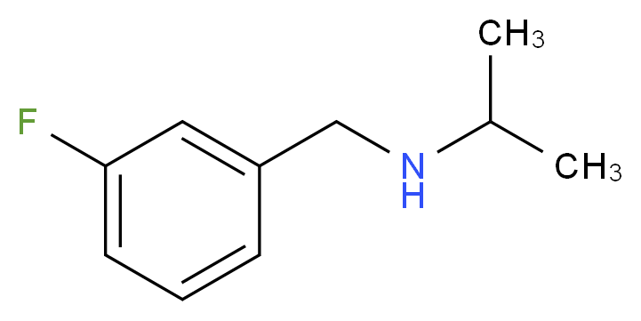 [(3-fluorophenyl)methyl](propan-2-yl)amine_分子结构_CAS_)