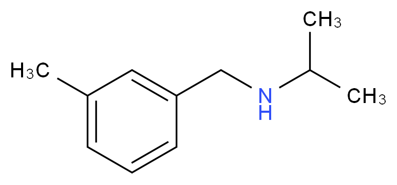 [(3-methylphenyl)methyl](propan-2-yl)amine_分子结构_CAS_915922-51-9