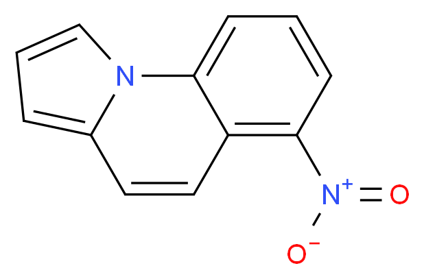 6-nitropyrrolo[1,2-a]quinoline_分子结构_CAS_52414-58-1