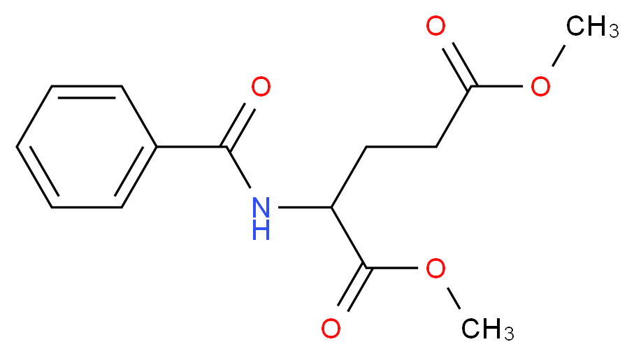 1,5-dimethyl 2-(phenylformamido)pentanedioate_分子结构_CAS_1346808-85-2