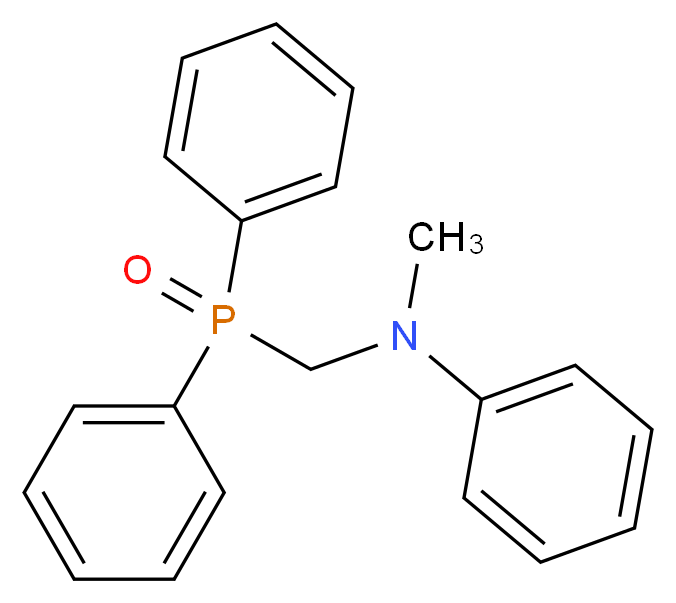 N-[(二苯基氧膦基)甲基]-N-甲基苯胺_分子结构_CAS_76527-75-8)