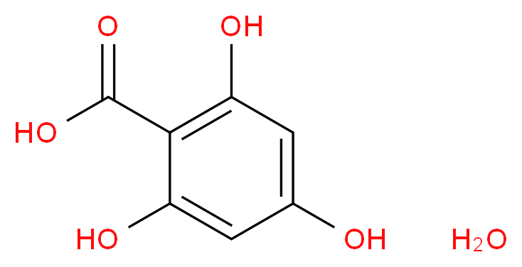 2,4,6-三羟基苯甲酸 一水化物_分子结构_CAS_71989-93-0)