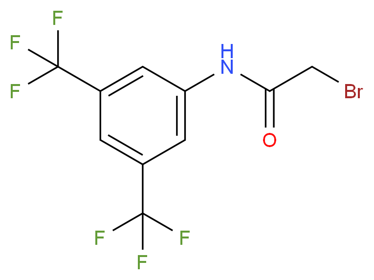 3,5-Bis(trifluoromethyl)-N-(bromoacetyl)aniline 97%_分子结构_CAS_)