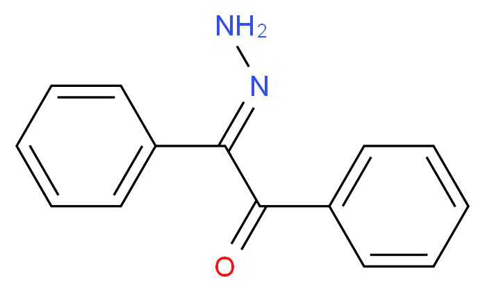 (E)-2-hydrazono-1,2-diphenylethanone_分子结构_CAS_)