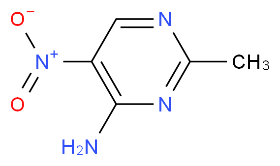 2-methyl-5-nitropyrimidin-4-amine_分子结构_CAS_15579-59-6