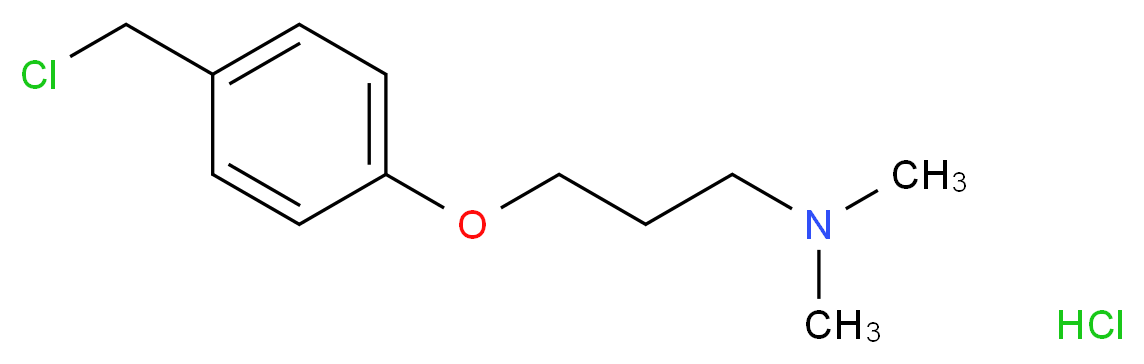 4-[3-(Dimethylamino)propoxy]benzyl chloride hydrochloride_分子结构_CAS_769123-68-4)