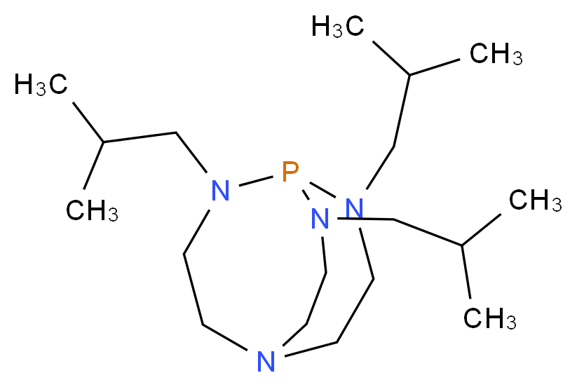 2,8,9-tris(2-methylpropyl)-2,5,8,9-tetraaza-1-phosphabicyclo[3.3.3]undecane_分子结构_CAS_331465-71-5