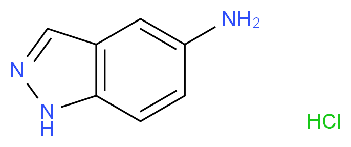 1H-indazol-5-amine hydrochloride_分子结构_CAS_64309-76-8)