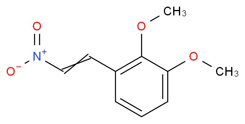 1,2-dimethoxy-3-[(E)-2-nitroethenyl]benzene_分子结构_CAS_2815-67-0