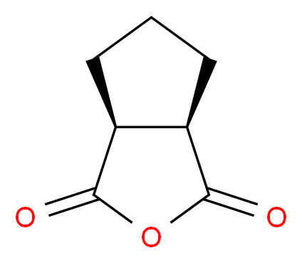 (3aR,6aS)-hexahydro-1H-cyclopenta[c]furan-1,3-dione_分子结构_CAS_35878-28-5