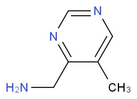 (5-methylpyrimidin-4-yl)methanamine_分子结构_CAS_75985-23-8