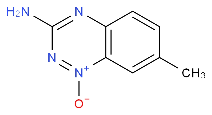 3-amino-7-methyl-1,2,4-benzotriazin-1-ium-1-olate_分子结构_CAS_27281-74-9