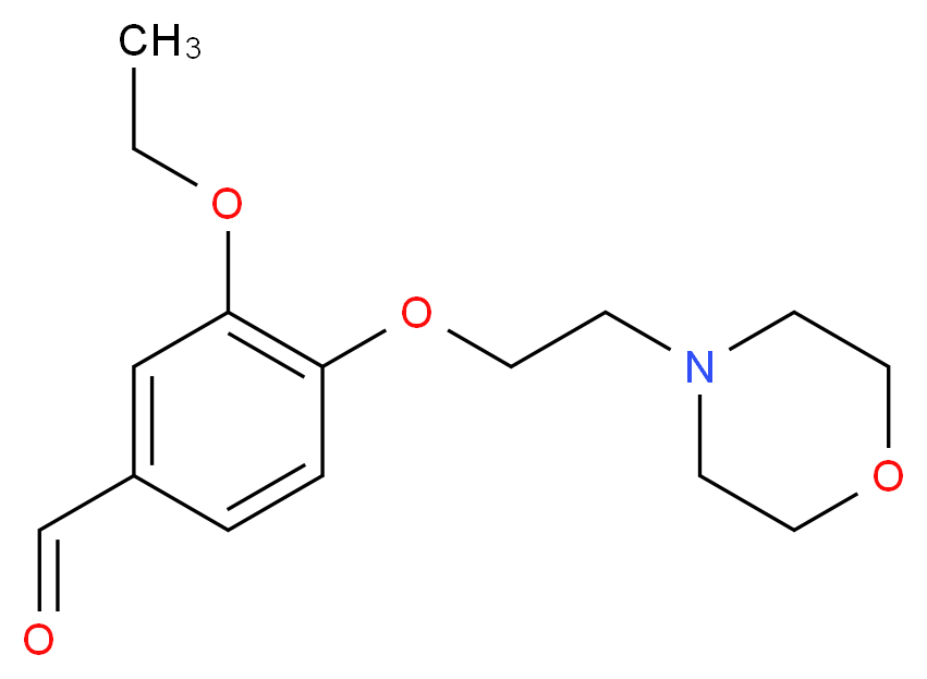 3-Ethoxy-4-(2-morpholin-4-ylethoxy)benzaldehyde_分子结构_CAS_)