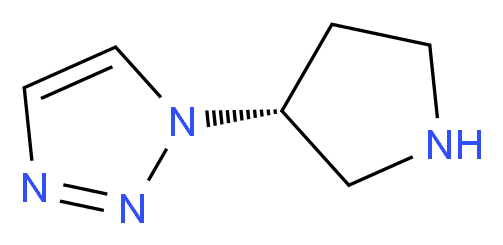 1-[(3R)-pyrrolidin-3-yl]-1H-1,2,3-triazole_分子结构_CAS_742673-23-0
