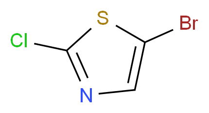 5-bromo-2-chloro-1,3-thiazole_分子结构_CAS_3034-56-8