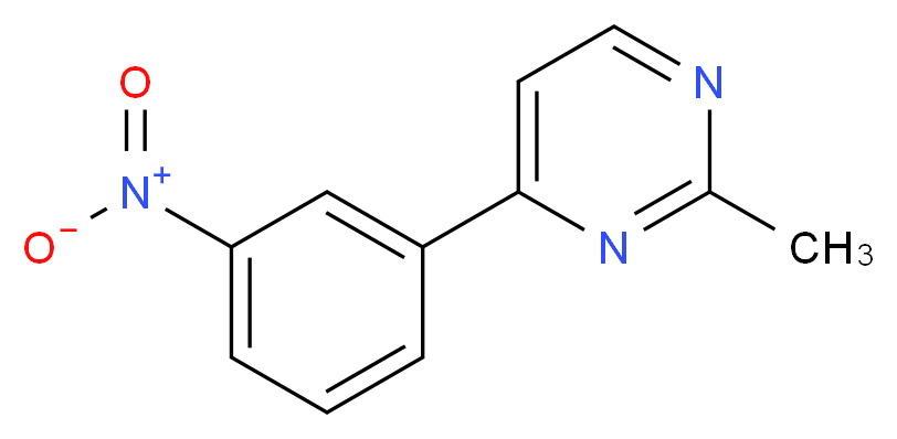 2-methyl-4-(3-nitrophenyl)pyrimidine_分子结构_CAS_874774-08-0