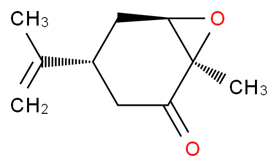 (1R,4R,6R)-1-methyl-4-(prop-1-en-2-yl)-7-oxabicyclo[4.1.0]heptan-2-one_分子结构_CAS_36616-60-1