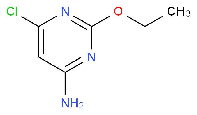 6-chloro-2-ethoxypyrimidin-4-amine_分子结构_CAS_3286-56-4