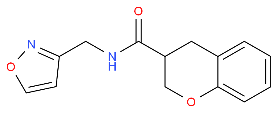 N-(isoxazol-3-ylmethyl)chromane-3-carboxamide_分子结构_CAS_)