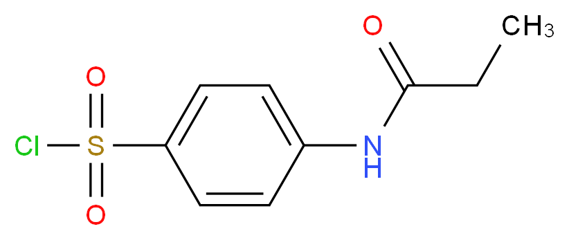 4-propanamidobenzene-1-sulfonyl chloride_分子结构_CAS_7139-88-0
