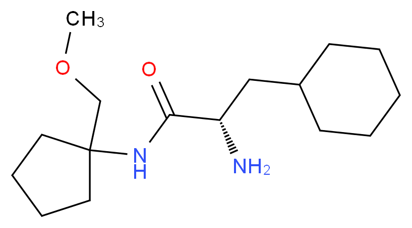 3-cyclohexyl-N~1~-[1-(methoxymethyl)cyclopentyl]-L-alaninamide_分子结构_CAS_)