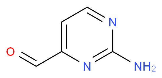 2-aminopyrimidine-4-carbaldehyde_分子结构_CAS_165807-06-7