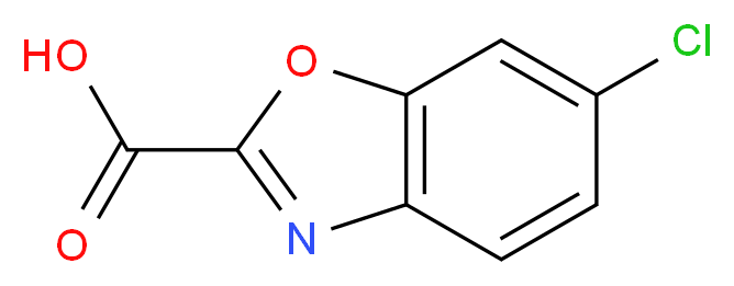 6-CHLORO-1,3-BENZOXAZOLE-2-CARBOXYLIC ACID_分子结构_CAS_944907-29-3)