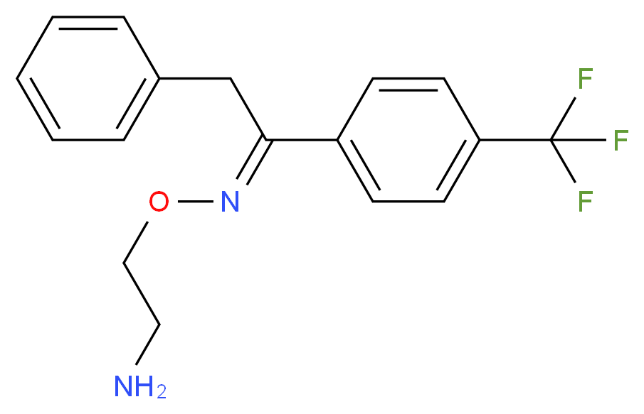 (E)-(2-aminoethoxy)({2-phenyl-1-[4-(trifluoromethyl)phenyl]ethylidene})amine_分子结构_CAS_1217241-15-0