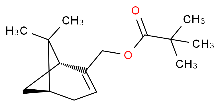 [(1R,5S)-6,6-dimethylbicyclo[3.1.1]hept-2-en-2-yl]methyl 2,2-dimethylpropanoate_分子结构_CAS_76163-96-7