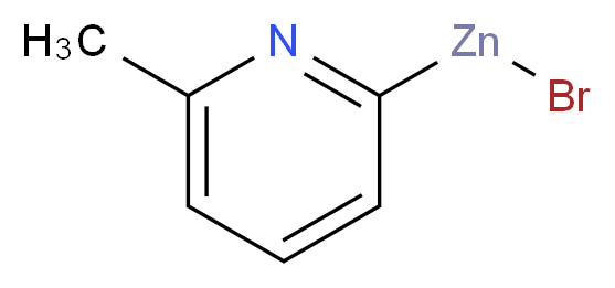 6-Methyl-2-pyridylzinc bromide, 0.5M in THF_分子结构_CAS_308795-98-4)