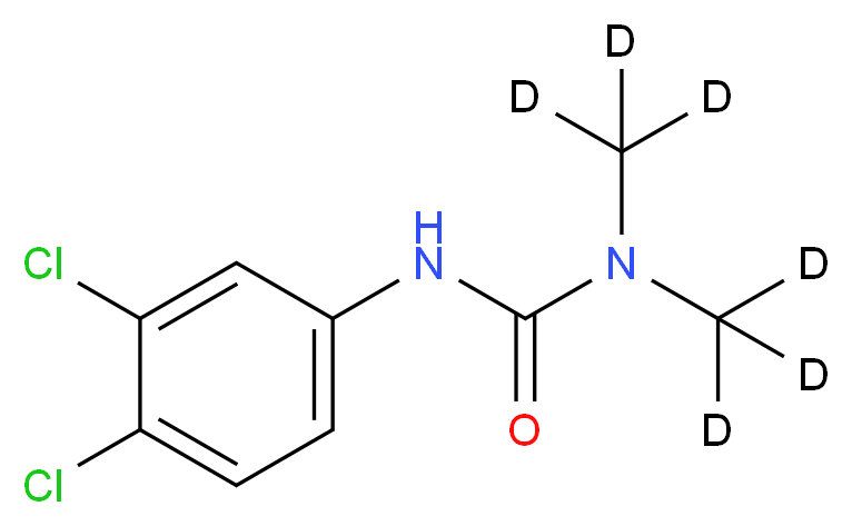 1-(3,4-dichlorophenyl)-3,3-bis(<sup>2</sup>H<sub>3</sub>)methylurea_分子结构_CAS_1007536-67-5