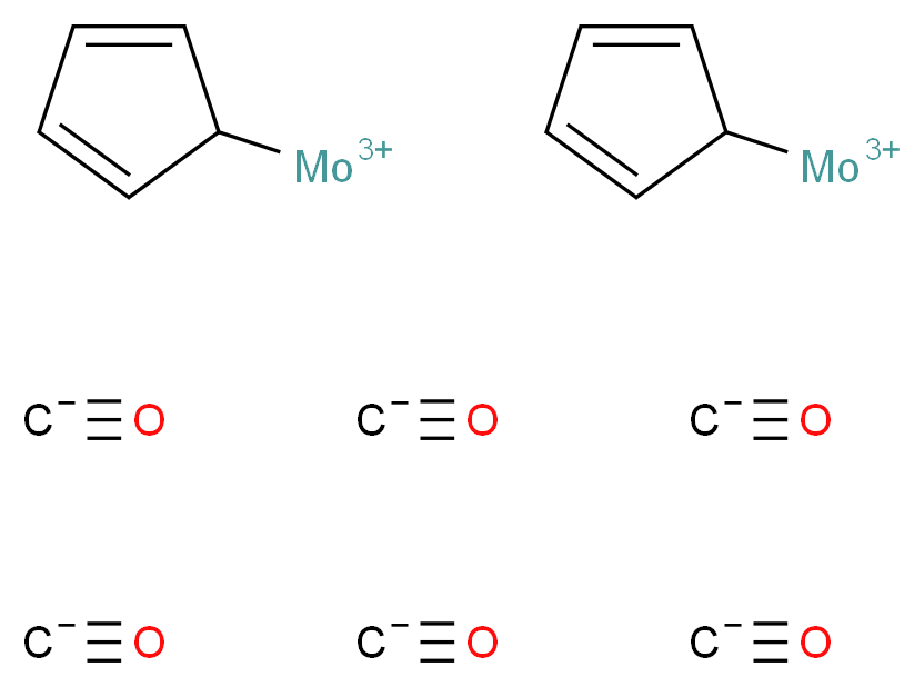 bis(cyclopenta-2,4-dien-1-ylmolybdenumtris(ylium)); hexakis(hydroxymethanide)_分子结构_CAS_12091-64-4