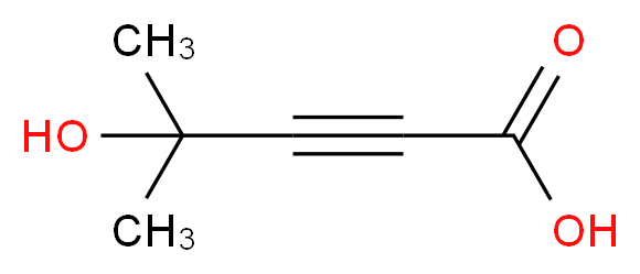 4-Hydroxy-4-methylpent-2-ynoic acid_分子结构_CAS_50624-25-4)