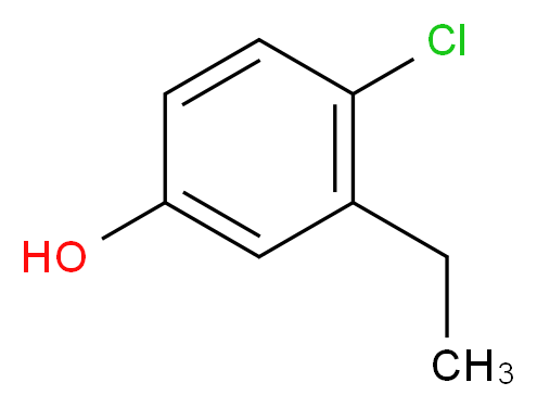 4-chloro-3-ethylphenol_分子结构_CAS_14143-32-9