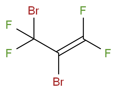 2,3-二溴-1,1,3,3-四氟丙烯_分子结构_CAS_666-40-0)