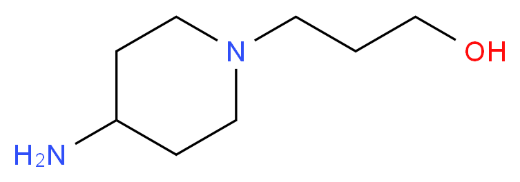 3-(4-aminopiperidin-1-yl)propan-1-ol_分子结构_CAS_5317-33-9