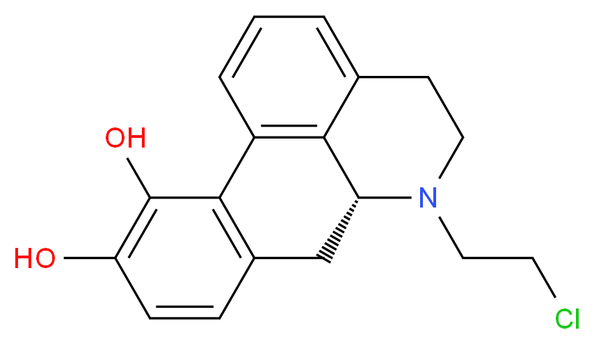 (9R)-10-(2-chloroethyl)-10-azatetracyclo[7.7.1.0<sup>2</sup>,<sup>7</sup>.0<sup>1</sup><sup>3</sup>,<sup>1</sup><sup>7</sup>]heptadeca-1(17),2(7),3,5,13,15-hexaene-3,4-diol_分子结构_CAS_75946-94-0