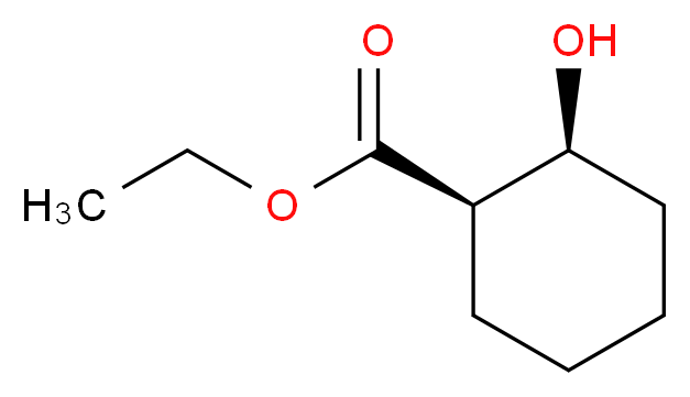 ethyl (1R,2S)-2-hydroxycyclohexane-1-carboxylate_分子结构_CAS_61586-78-5
