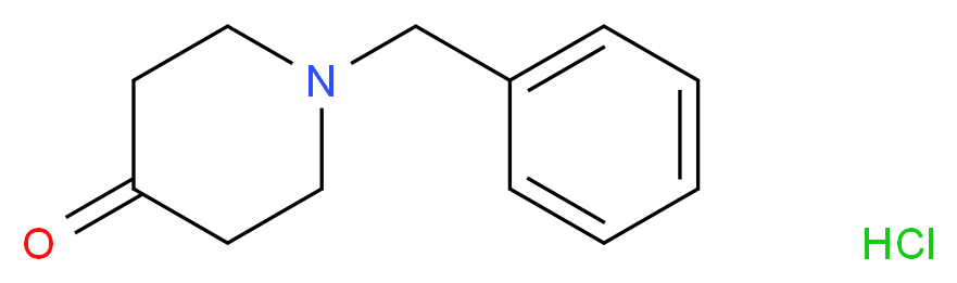 1-Benzylpiperidin-4-one hydrochloride_分子结构_CAS_20821-52-7)