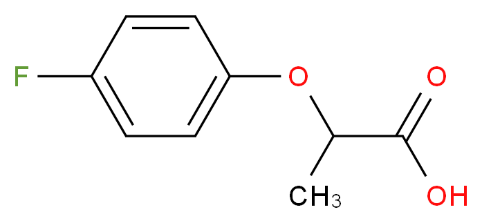 2-(4-Fluoro-phenoxy)-propionic acid_分子结构_CAS_)