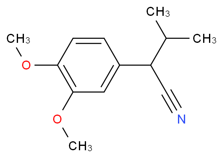 2-(3,4-Dimethoxyphenyl)-3-methylbutanenitrile_分子结构_CAS_)