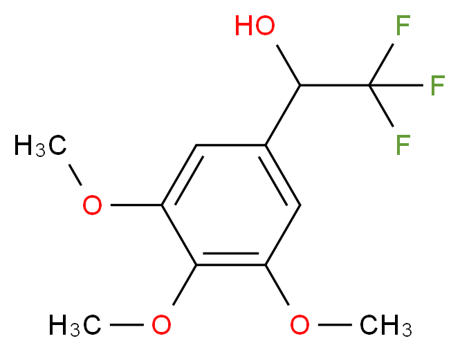 2,2,2-Trifluoro-1-(3,4,5-triMethoxyphenyl)ethanol_分子结构_CAS_207502-47-4)