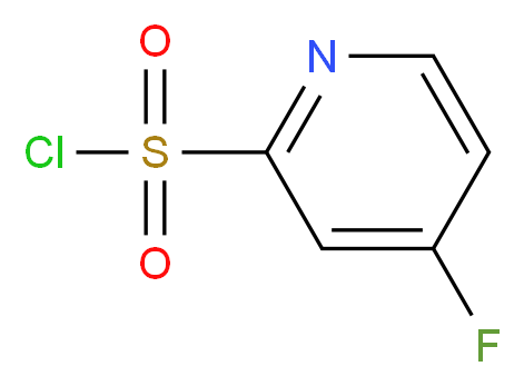 4-fluoropyridine-2-sulfonyl chloride_分子结构_CAS_1060809-57-5)