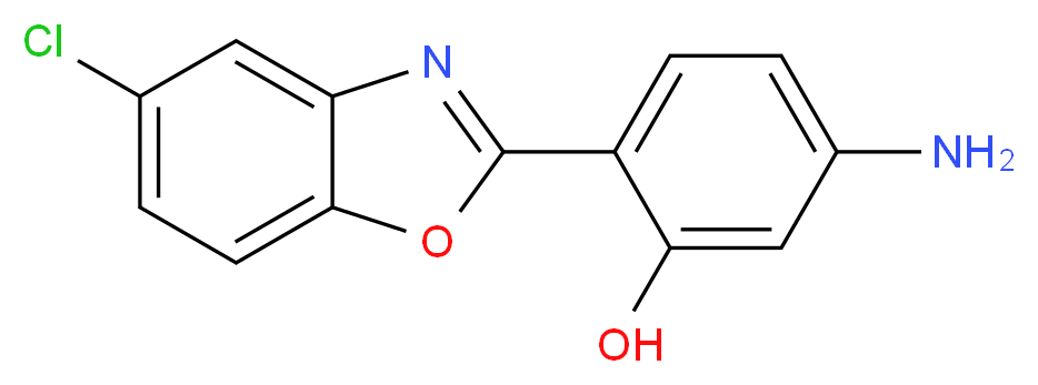 5-amino-2-(5-chlorobenzo[d]oxazol-2-yl)phenol_分子结构_CAS_)