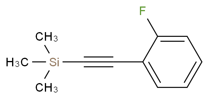 [2-(2-fluorophenyl)ethynyl]trimethylsilane_分子结构_CAS_480439-33-6