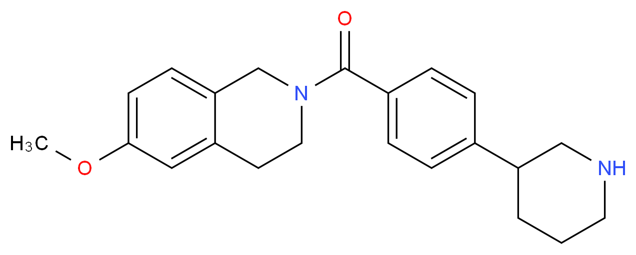 6-methoxy-2-(4-piperidin-3-ylbenzoyl)-1,2,3,4-tetrahydroisoquinoline_分子结构_CAS_)