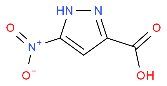 3-nitro-1H-pyrazole-5-carboxylic acid_分子结构_CAS_198348-89-9